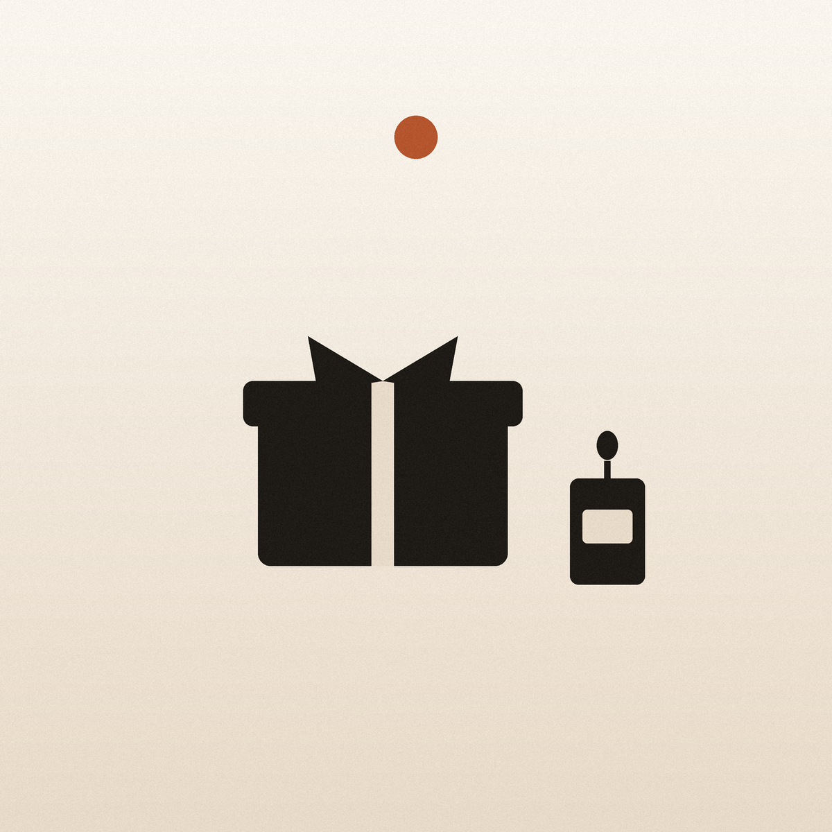 Gift box and candle