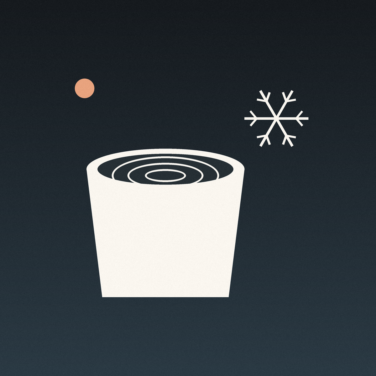 Cold plunge tub and snowflake